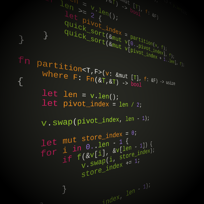 Rust quicksort örneği